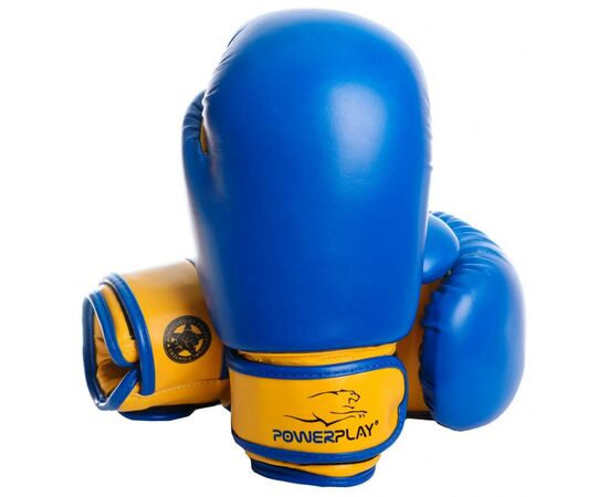 Боксерские перчатки PowerPlay 3004 JR 6oz Blue/Yellow (PP_3004JR_6oz_Blue/Yellow)