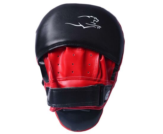 Лапы боксерские PowerPlay 3041 PU Black/Red (PP_3041_Red), изображение 2 Лапы боксерские PowerPlay 3041 PU Black/Red (PP_3041_Red), изображение 2