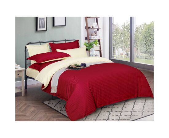 Постельное белье MirSon Satin Stripe 30-0018 + 30-0002Karimi 160х220 Семейный (2200005263921)
