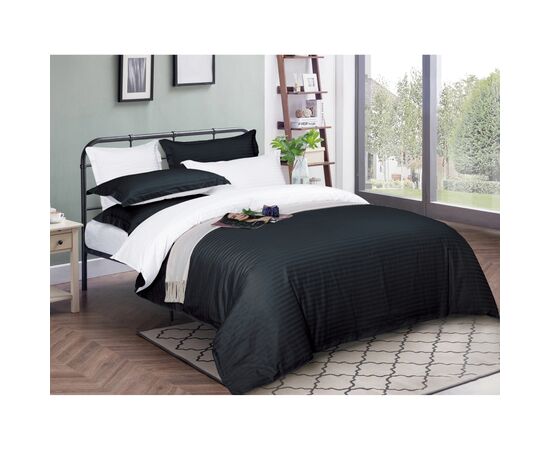 Постельное белье MirSon Satin Stripe 30-0021 + 30-0001Atanelly 160х220 Семейный (2200005267523)