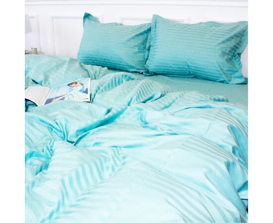 Постельное белье MirSon SatinStripe 30-0015GreenWave 110х140 Детский (2200005246245), изображение 2 Постельное белье MirSon SatinStripe 30-0015GreenWave 110х140 Детский (2200005246245), изображение 2