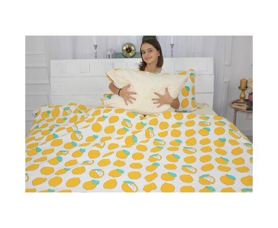 Постільна білизна MirSon Бязь 17-0531 Striped Lemon Полуторний (2200003678628), зображення 4