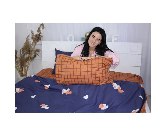 Постельное белье MirSon Бязь Ranforce Elite 17-0442 Blue orange 175х210 (2200004671642), изображение 2