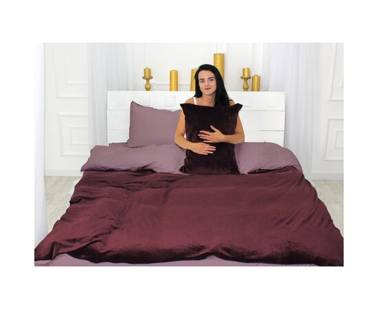 Постельное белье MirSon Велюр Winter Delicate 28-0062 Echinacea Евро (2200004034430)