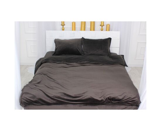 Постільна білизна MirSon Велюр Winter Frost 28-0003 Brown Velvet Сімейний (2200003993745), зображення 3 Постільна білизна MirSon Велюр Winter Frost 28-0003 Brown Velvet Сімейний (2200003993745), зображення 3