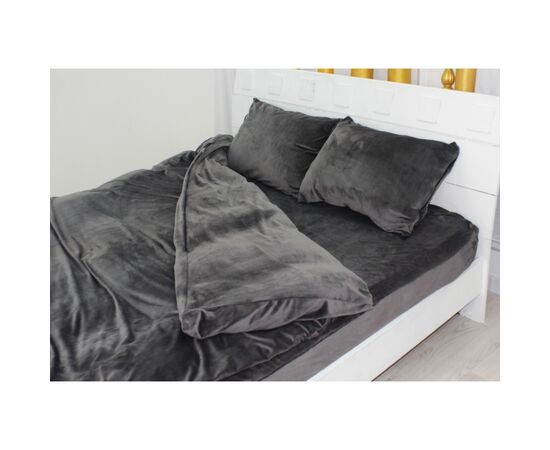 Постельное белье MirSon Велюр Winter Frost 28-0005 Ashen Velvet Двуспальный (2200003997224), изображение 2 Постельное белье MirSon Велюр Winter Frost 28-0005 Ashen Velvet Двуспальный (2200003997224), изображение 2