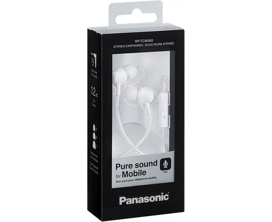 Наушники Panasonic RP-TCM360GCW, изображение 2 Наушники Panasonic RP-TCM360GCW, изображение 2