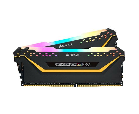 Модуль памяти для компьютера DDR4 16GB (2x8GB) 3600 MHz Vengeance RGB Pro Black Corsair (CMW16GX4M2C3600C18), изображение 2 Модуль памяти для компьютера DDR4 16GB (2x8GB) 3600 MHz Vengeance RGB Pro Black Corsair (CMW16GX4M2C3600C18), изображение 2