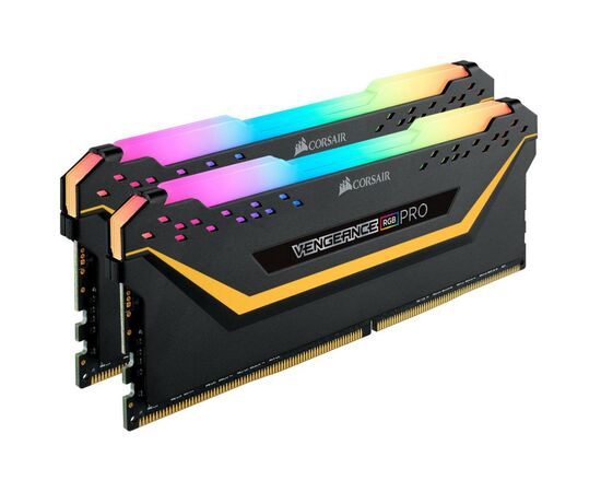 Модуль памяти для компьютера DDR4 16GB (2x8GB) 3600 MHz Vengeance RGB Pro Black Corsair (CMW16GX4M2C3600C18), изображение 3 Модуль памяти для компьютера DDR4 16GB (2x8GB) 3600 MHz Vengeance RGB Pro Black Corsair (CMW16GX4M2C3600C18), изображение 3