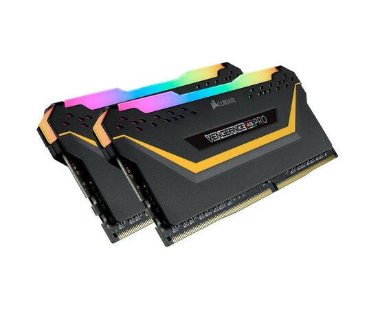 Модуль памяти для компьютера DDR4 16GB (2x8GB) 3600 MHz Vengeance RGB Pro Black Corsair (CMW16GX4M2C3600C18), изображение 4 Модуль памяти для компьютера DDR4 16GB (2x8GB) 3600 MHz Vengeance RGB Pro Black Corsair (CMW16GX4M2C3600C18), изображение 4