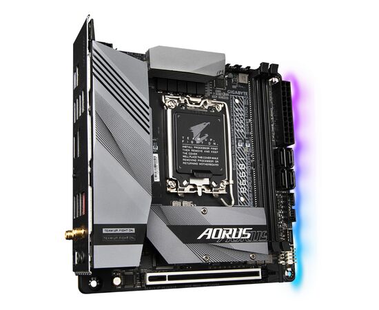 Материнская плата GIGABYTE B660I AORUS PRO DDR4, изображение 3 Материнская плата GIGABYTE B660I AORUS PRO DDR4, изображение 3