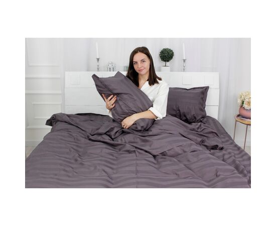 Постільна білизна MirSon Сатин Premium Жаккард Graphite 160х220 (2200001478947), зображення 4 Постільна білизна MirSon Сатин Premium Жаккард Graphite 160х220 (2200001478947), зображення 4