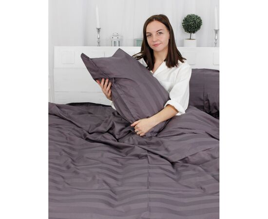 Постільна білизна MirSon Сатин Premium Жаккард Graphite 160х220 (2200001478947), зображення 5 Постільна білизна MirSon Сатин Premium Жаккард Graphite 160х220 (2200001478947), зображення 5