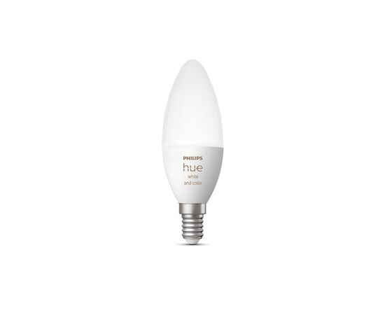 Умная лампочка Philips Hue E14, 5.3W(40Вт), 2000K-6500K, RGB, ZigBee, Bluetooth, димування (929002294209), изображение 3 Умная лампочка Philips Hue E14, 5.3W(40Вт), 2000K-6500K, RGB, ZigBee, Bluetooth, димування (929002294209), изображение 3