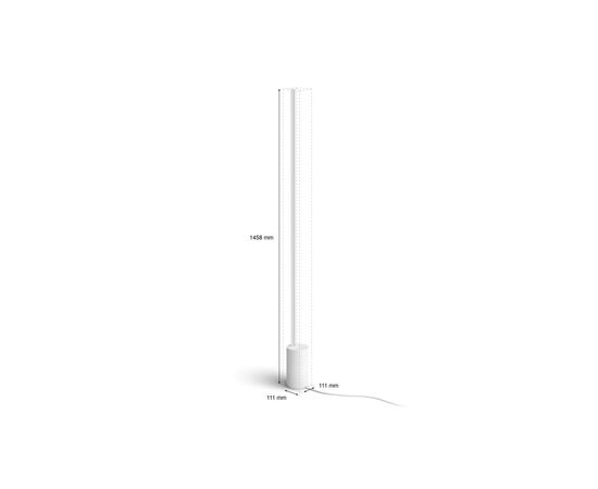 Светильник Philips Hue Signe, 2000K-6500K, RGB, Gradient, ZigBee, димування, 145см, білий (915005987101), изображение 6 Светильник Philips Hue Signe, 2000K-6500K, RGB, Gradient, ZigBee, димування, 145см, білий (915005987101), изображение 6