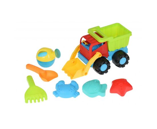 Игрушка для песка Same Toy 6 ед Грузовик Красный (987Ut-1)
