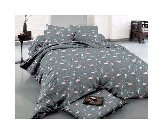 Постельное белье MirSon Сатин 22-1289 Flamingo Евро (2200003601961)