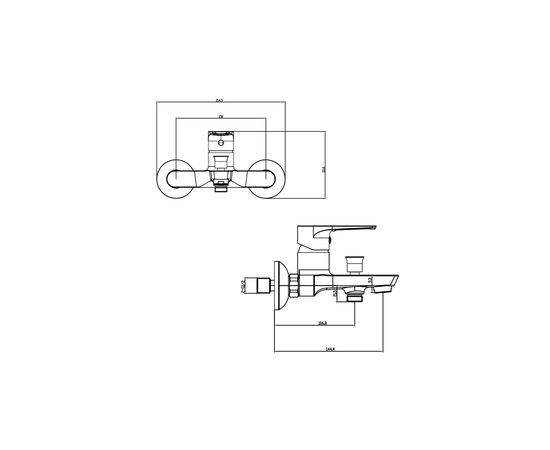 Змішувач Corso DF-1C140C (9632200), зображення 8 Змішувач Corso DF-1C140C (9632200), зображення 8