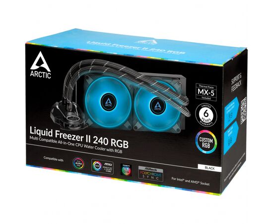 Система водного охлаждения Arctic Liquid Freezer II 240 RGB (ACFRE00098A), изображение 7