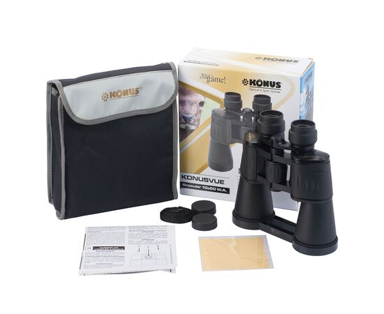 Бинокль Konus Konusvue 10x50 W.A. (2103), изображение 5 Бинокль Konus Konusvue 10x50 W.A. (2103), изображение 5