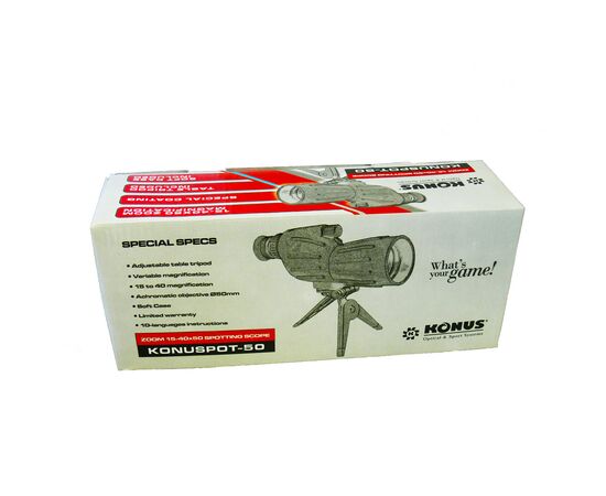 Подзорная труба Konus Konuspot-50 15-40x50 (7124), изображение 6 Подзорная труба Konus Konuspot-50 15-40x50 (7124), изображение 6