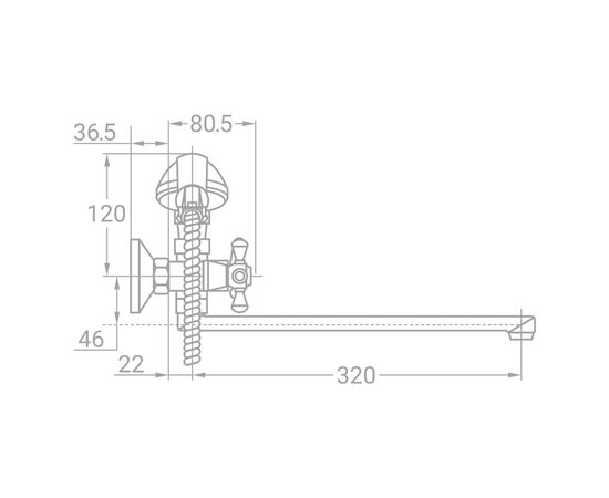 Смеситель TAU VD-5C261C, изображение 3 Смеситель TAU VD-5C261C, изображение 3