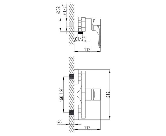 Смеситель Corso MAGGIORE BE-1D122C (9608300), изображение 3 Смеситель Corso MAGGIORE BE-1D122C (9608300), изображение 3