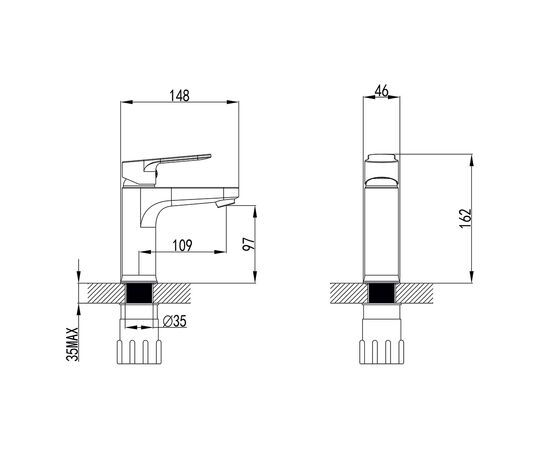 Змішувач Corso MARMORE DB-1A138C (9623000) (DB-1A138C), зображення 5 Змішувач Corso MARMORE DB-1A138C (9623000) (DB-1A138C), зображення 5