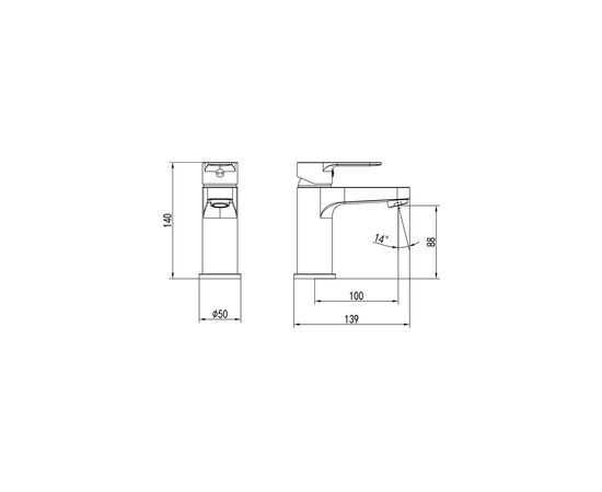 Змішувач Corso RIVA DE-1A139C (9629000) (DE-1A139C), зображення 7 Змішувач Corso RIVA DE-1A139C (9629000) (DE-1A139C), зображення 7