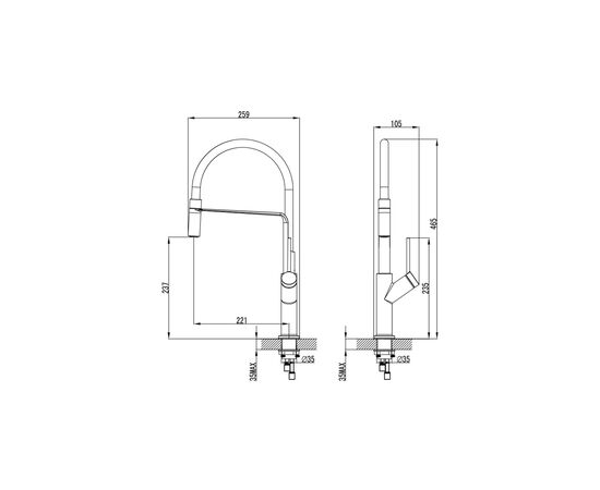 Змішувач Corso ADDA EB-4B520C (9635110), зображення 5 Змішувач Corso ADDA EB-4B520C (9635110), зображення 5