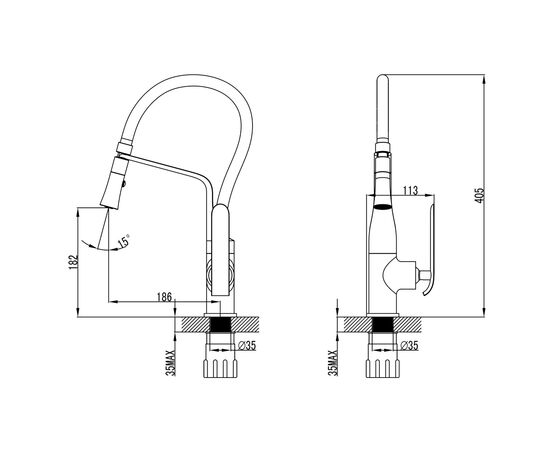 Змішувач Corso ADDA EB-4B519C (9635100), зображення 4 Змішувач Corso ADDA EB-4B519C (9635100), зображення 4