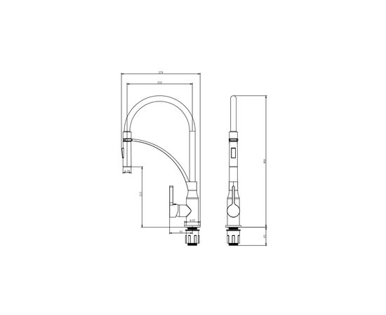 Змішувач Corso OMODEO EC-4B526C (9637100), зображення 3 Змішувач Corso OMODEO EC-4B526C (9637100), зображення 3