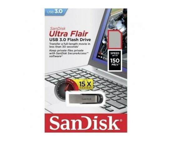 USB флеш накопитель SanDisk 256GB Ultra Flair USB 3.0 (SDCZ73-256G-G46), изображение 5 USB флеш накопитель SanDisk 256GB Ultra Flair USB 3.0 (SDCZ73-256G-G46), изображение 5