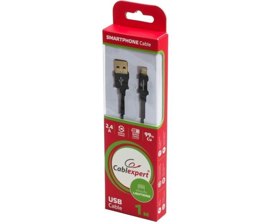 Дата кабель USB 2.0 AM to Lightning 1.0m Cablexpert (CCPB-L-USB-04BK), изображение 3 Дата кабель USB 2.0 AM to Lightning 1.0m Cablexpert (CCPB-L-USB-04BK), изображение 3