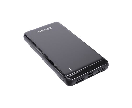 Батарея универсальная ColorWay 10 000 mAh Slim, Black (CW-PB100LPF2BK), изображение 2 Батарея универсальная ColorWay 10 000 mAh Slim, Black (CW-PB100LPF2BK), изображение 2