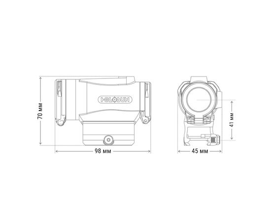 Прицел Holosun HE530C-RD (747012), изображение 6 Прицел Holosun HE530C-RD (747012), изображение 6