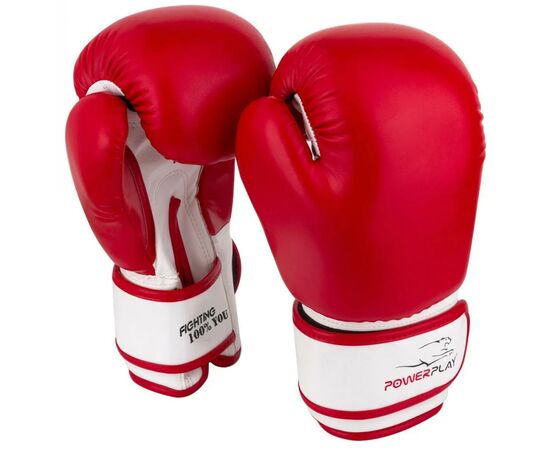 Боксерские перчатки PowerPlay 3004 JR 8oz Red/White (PP_3004JR_8oz_Red/White), изображение 5 Боксерские перчатки PowerPlay 3004 JR 8oz Red/White (PP_3004JR_8oz_Red/White), изображение 5