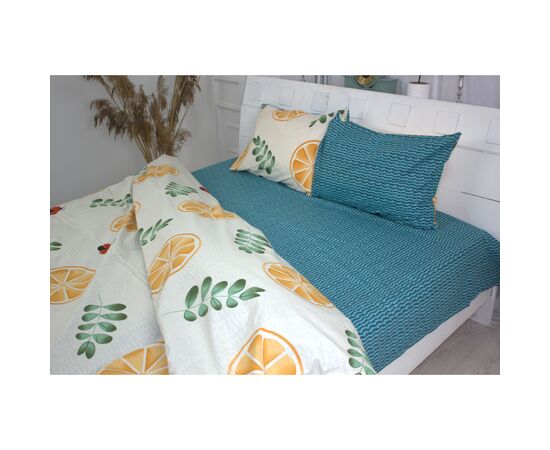 Постельное белье MirSon Бязь Premium 17-0464 Lemon Семейный 160x220 (2200003323689), изображение 2