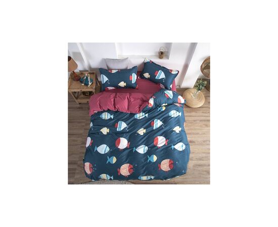 Постельное белье MirSon Бязь Premium 17-0466 Fish are fabulous Семейный 160x220 (2200003328783)