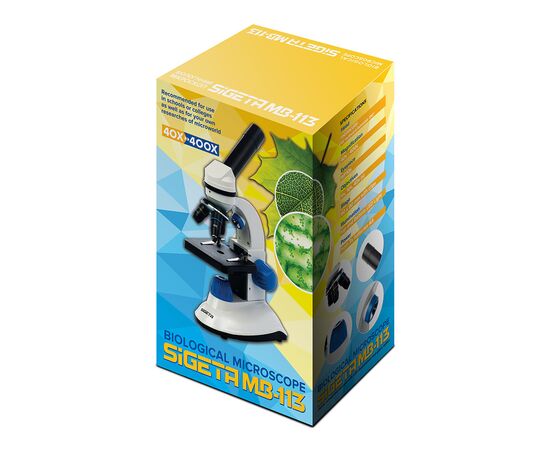 Микроскоп Sigeta MB-113 40x-400x LED Mono (65231), изображение 8 Микроскоп Sigeta MB-113 40x-400x LED Mono (65231), изображение 8