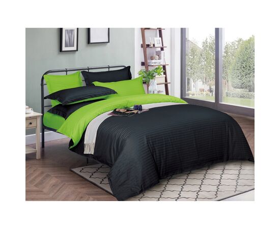 Постельное белье MirSon Satin Stripe 30-0021+ 30-0016 Ballat 160х220 Семейный (2200005266922)