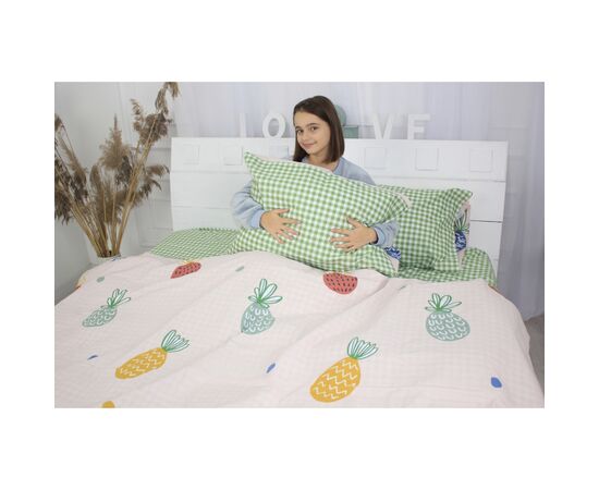 Постельное белье MirSon Бязь Ranforce Elite 17-0414 Pineapple King Size (2200004705675)