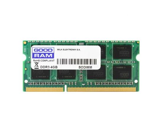 Модуль памяти для ноутбука SoDIMM DDR3 4GB 1600 MHz Goodram (GR1600S364L11/4G)