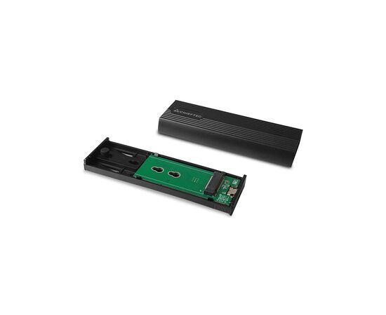 Карман внешний Chieftec USB 3.2 Gen2 Type-C M.2 PCIe NVMe/SATA SSD (CEB-M2C-TL), изображение 2 Карман внешний Chieftec USB 3.2 Gen2 Type-C M.2 PCIe NVMe/SATA SSD (CEB-M2C-TL), изображение 2
