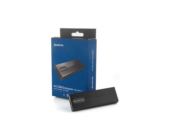 Карман внешний Chieftec USB 3.2 Gen2 Type-C M.2 PCIe NVMe/SATA SSD (CEB-M2C-TL), изображение 6 Карман внешний Chieftec USB 3.2 Gen2 Type-C M.2 PCIe NVMe/SATA SSD (CEB-M2C-TL), изображение 6