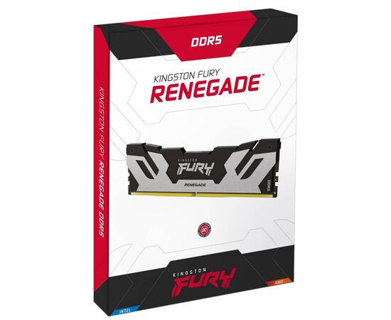 Модуль памяти для компьютера DDR5 32GB (2x16GB) 6400 MHz FURY Renegade Silver Kingston Fury (ex.HyperX) (KF564C32RSK2-32), изображение 5 Модуль памяти для компьютера DDR5 32GB (2x16GB) 6400 MHz FURY Renegade Silver Kingston Fury (ex.HyperX) (KF564C32RSK2-32), изображение 5