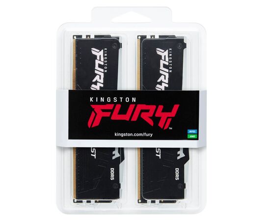 Модуль памяти для компьютера DDR5 16GB (2x8GB) 5200 MHz FURY Beast RGB Kingston Fury (ex.HyperX) (KF552C40BBAK2-16), изображение 4 Модуль памяти для компьютера DDR5 16GB (2x8GB) 5200 MHz FURY Beast RGB Kingston Fury (ex.HyperX) (KF552C40BBAK2-16), изображение 4