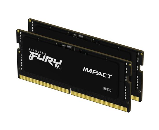 Модуль памяти для ноутбука SoDIMM DDR5 64GB (2x32GB) 4800 MHz FURY Impact Kingston Fury (ex.HyperX) (KF548S38IBK2-64)