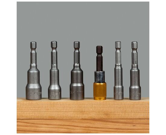 Набор инструментов Sigma насадки торцевые + адаптер и биты 26шт (4012021), изображение 5