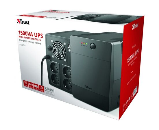 Источник бесперебойного питания Trust Paxxon 1500VA (23505_TRUST), изображение 6 Источник бесперебойного питания Trust Paxxon 1500VA (23505_TRUST), изображение 6